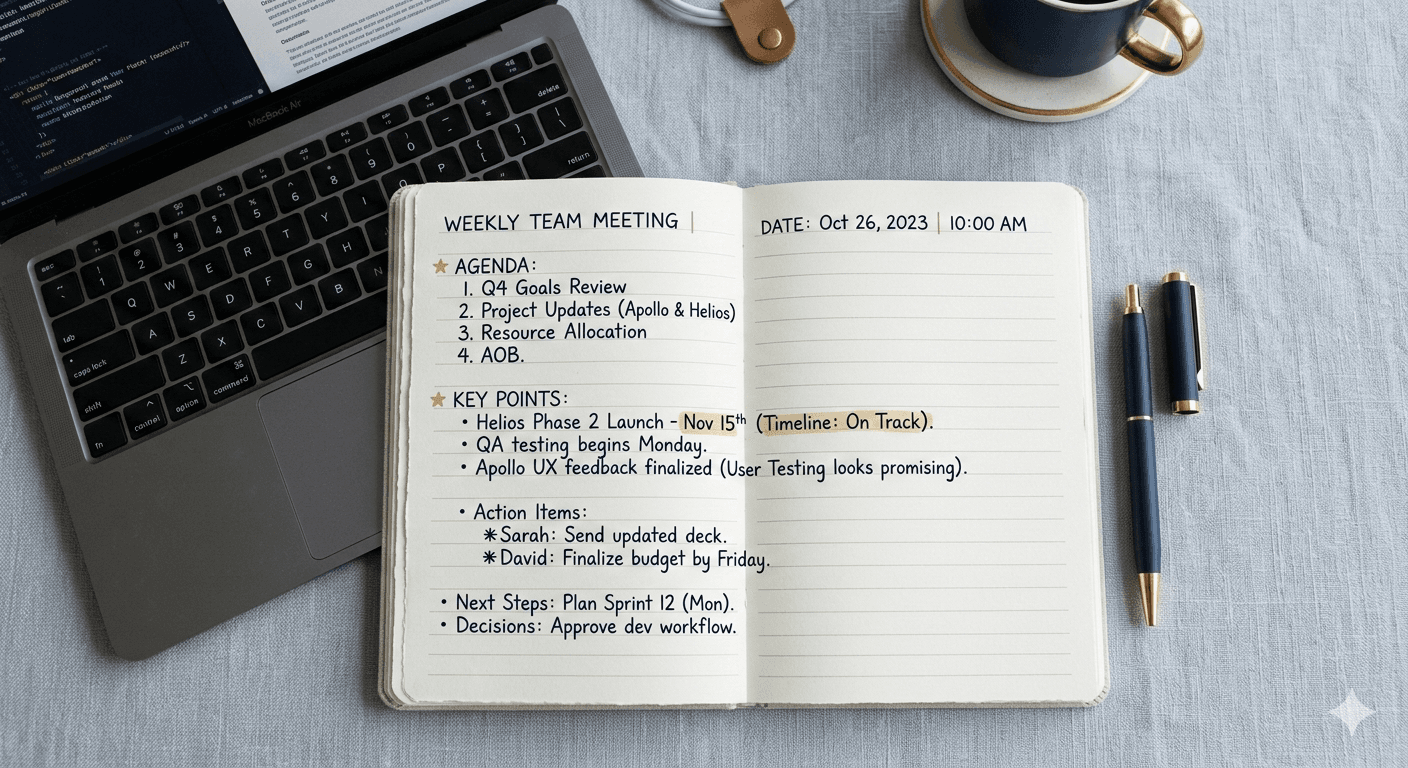 Comment rédiger un PV de réunion ? Guide complet 2026